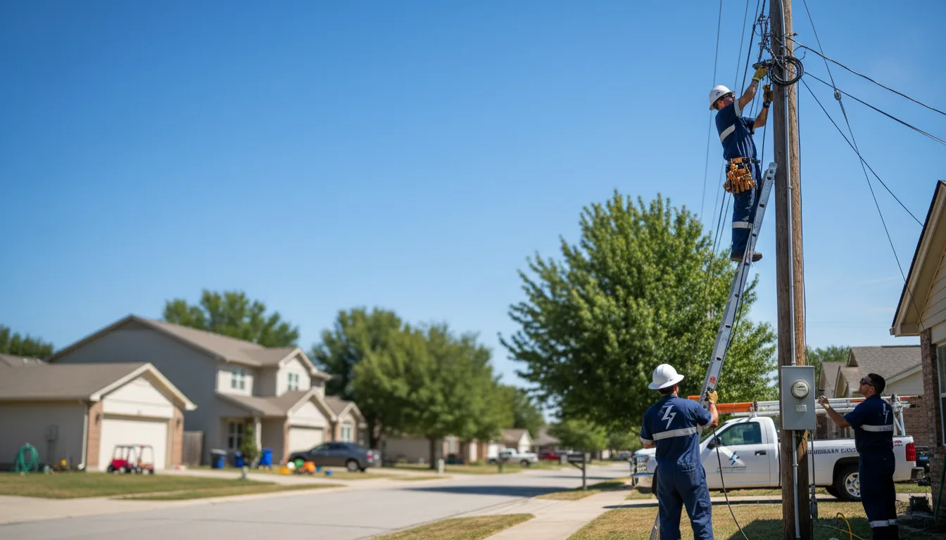 Residential electrician providing installation services in Dorrance, KS
